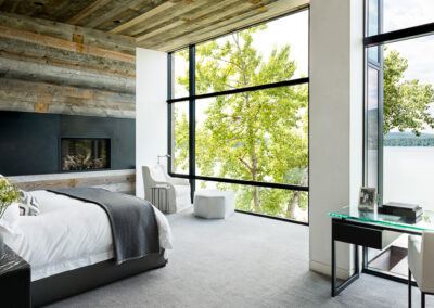 Bedroom at Bonfire Beach Montana House Project